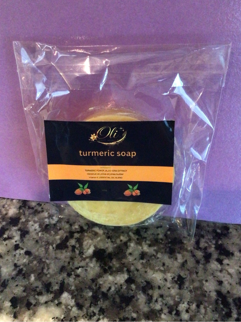 Oli. Turmeric Hand Soap - Yellow & Black Label